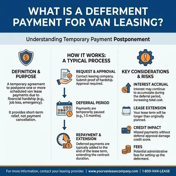 What is a Deferment Payment for Van Leasing?